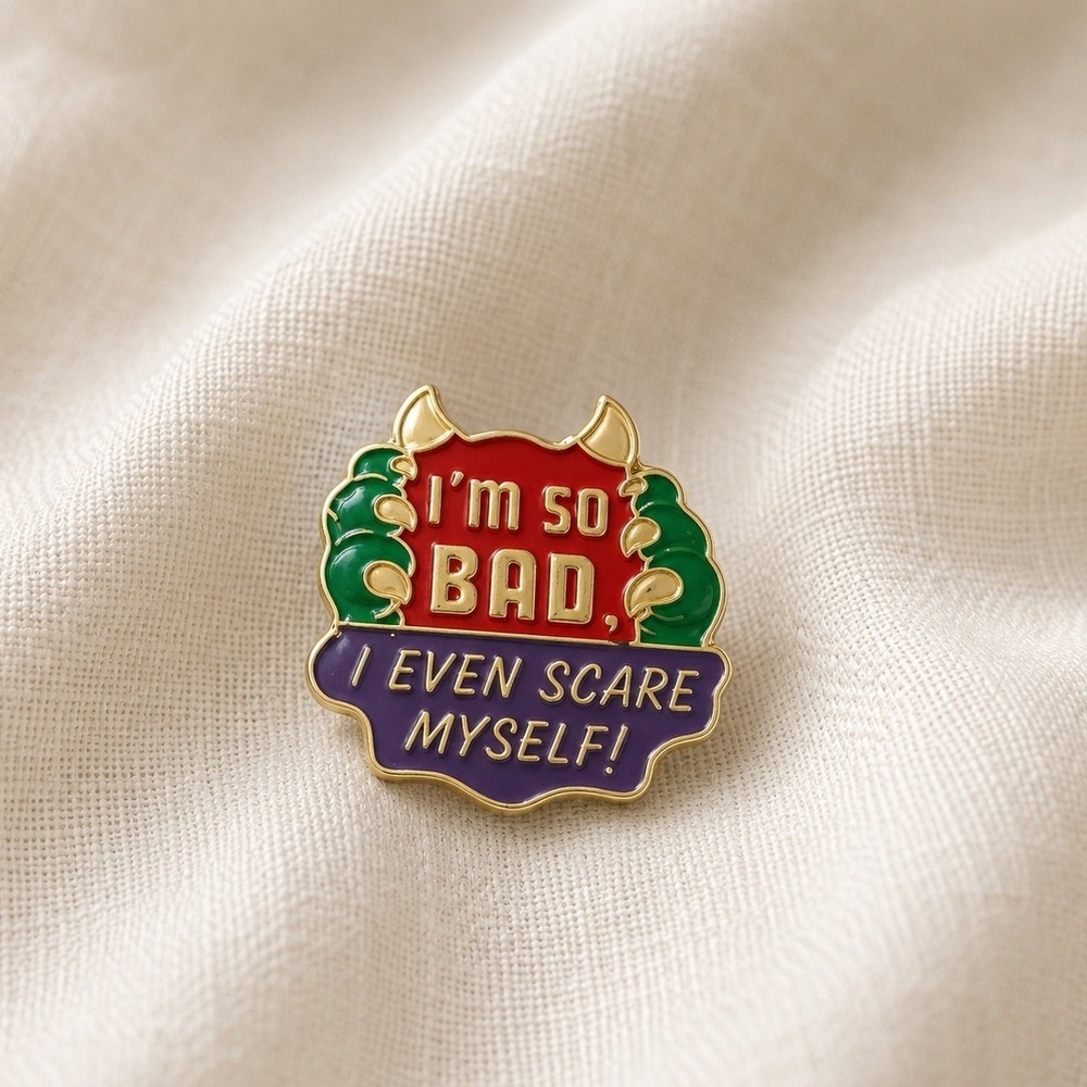 AGC '88 American Greetings I'm So Bad I Even Scare Myself Devil Enamel Lapel Pin